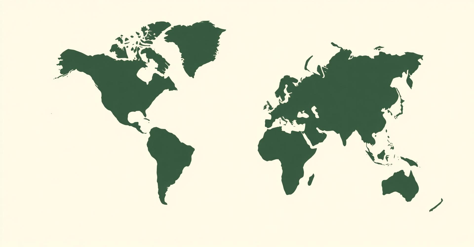 Global export map showing where Himaal Pure ships Himalayan Shilajit and herbs from Nepal
